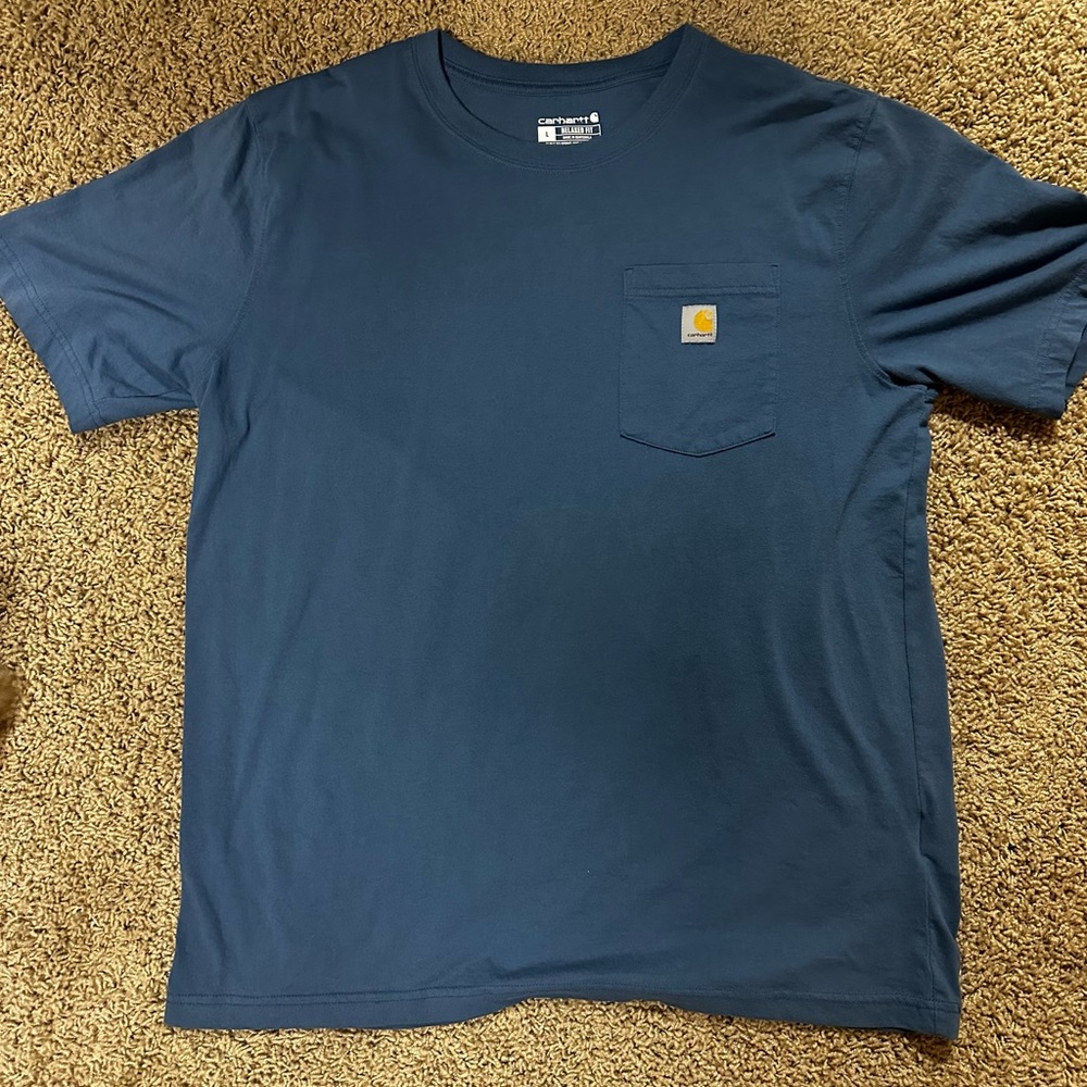 Carhartt Men's Deep Blue Short Sleeve Tee